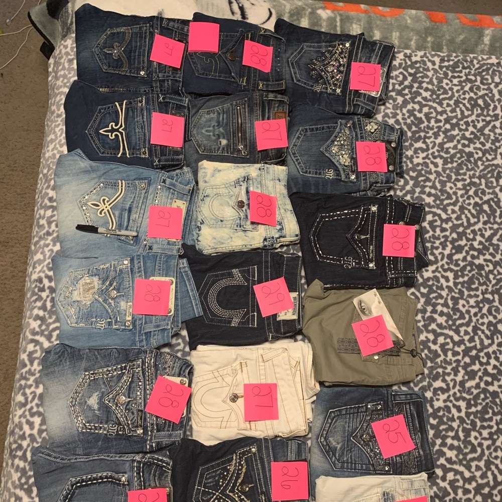 Brand name jeans